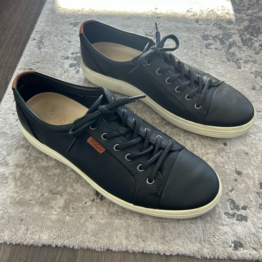 ECCO Soft 7 Men’s Leather Sneaker Black